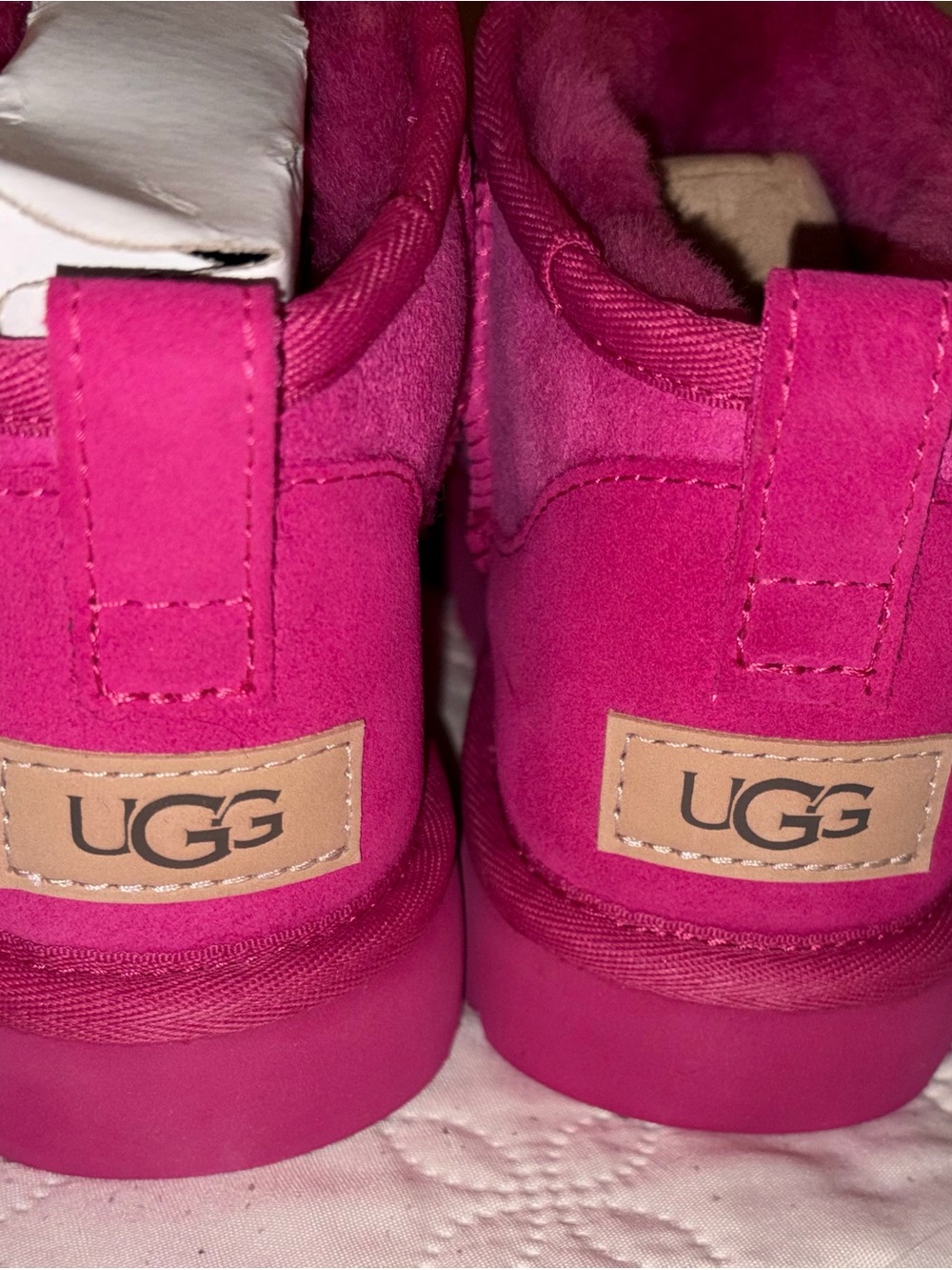 Victoria's Secret Hot Pink Kids Suede Boot